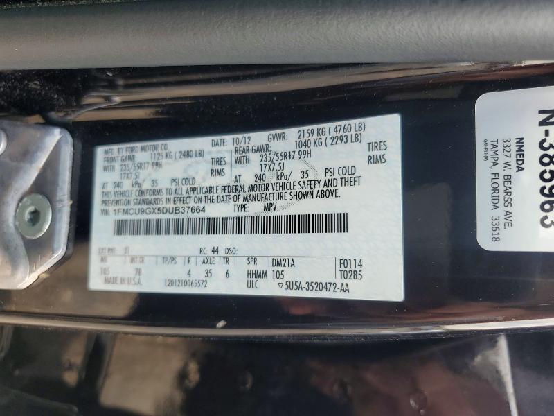 Photo 14 from auction – 2013 FORD ESCAPE with VIN 1FMCU9GX5DUB37664