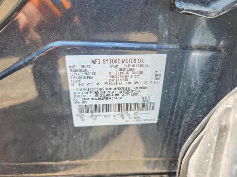 Photo 14 from auction – 2024 FORD EDGE with VIN 2FMPK4J92RBA05432