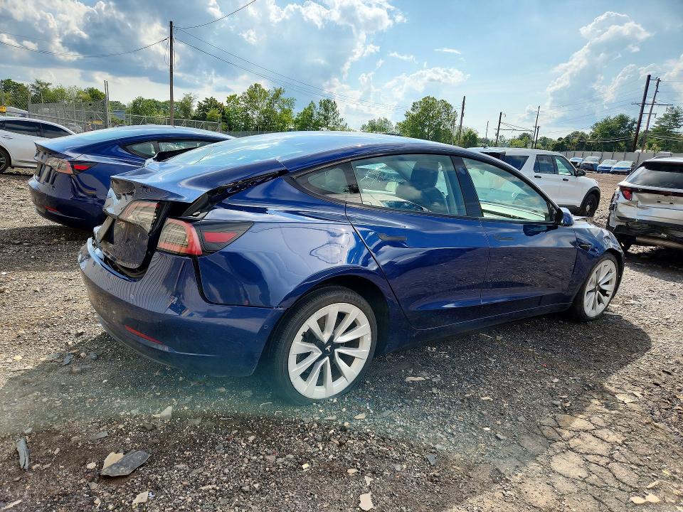 Photo 3 from auction – 2022 TESLA MODEL 3 with VIN 5YJ3E1EA7NF286475