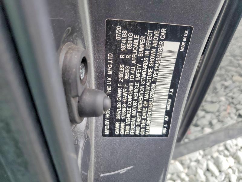 Photo 14 from auction – 2020 HONDA CIVIC with VIN SHHFK7H45LU225586