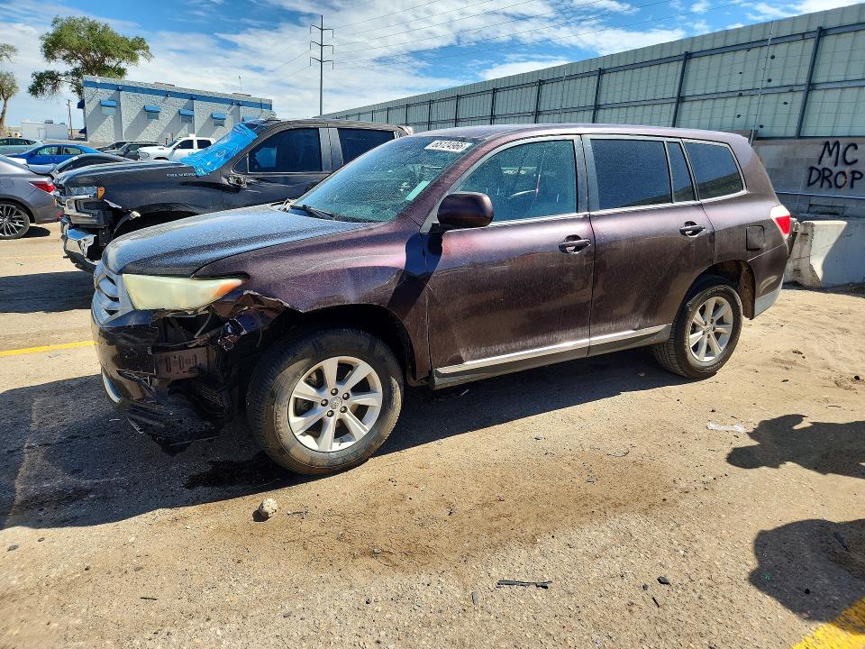 TOYOTA HIGHLANDER 2013 with VIN 5TDBK3EH9DS207377 - Photo from auction