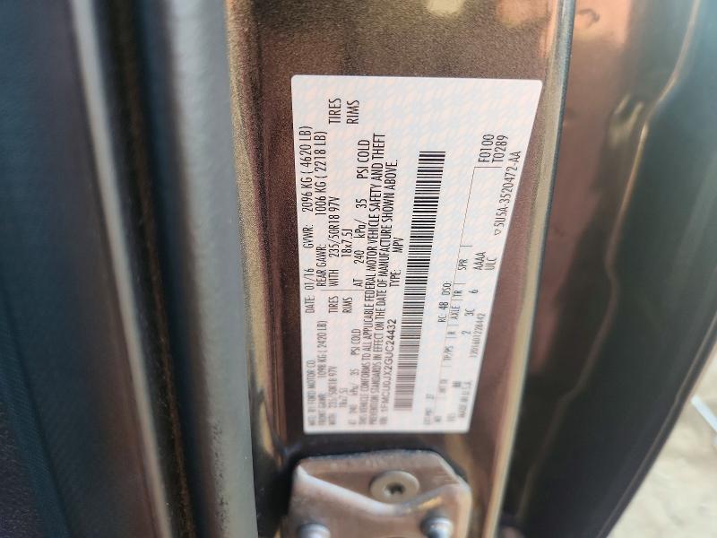 Photo 14 from auction – 2016 FORD ESCAPE with VIN 1FMCU0JX2GUC24432