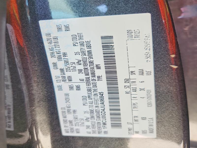 Photo 14 from auction – 2018 FORD ESCAPE with VIN 1FMCU0GD4JUA96845