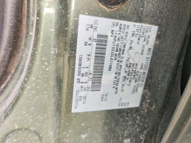 Photo 14 from auction – 2005 FORD EXPEDITION with VIN 1FMPU15535LA11086