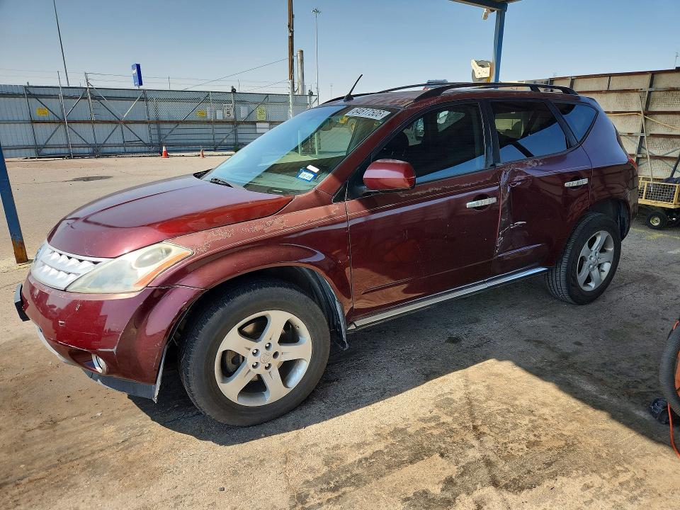 NISSAN MURANO 2007 with VIN JN8AZ08TX7W528603 - Photo from auction
