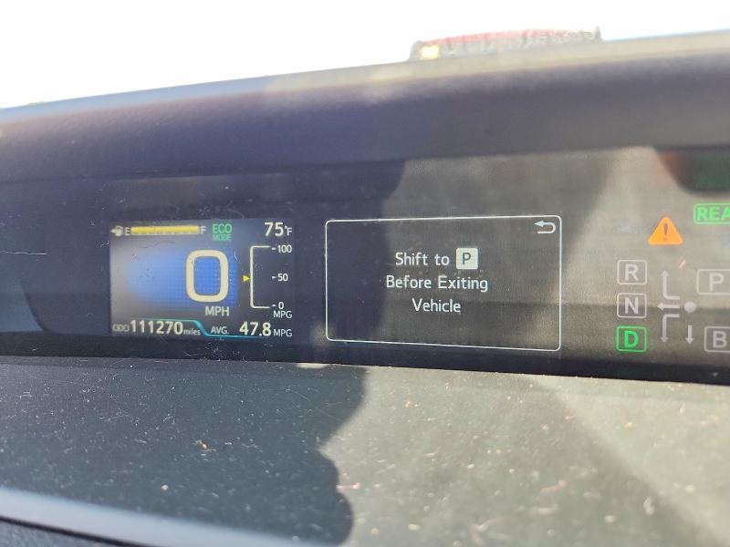Photo 9 from auction – 2017 TOYOTA PRIUS with VIN JTDKARFU1H3536728