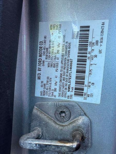 Photo 10 from auction – 2020 FORD TRANSIT CONNECT with VIN NM0LS7E27L1468667
