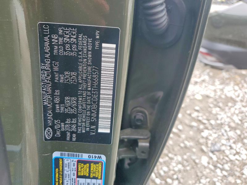 Photo 14 from auction – 2026 HYUNDAI TUCSON with VIN 5NMJBCDE3TH668577