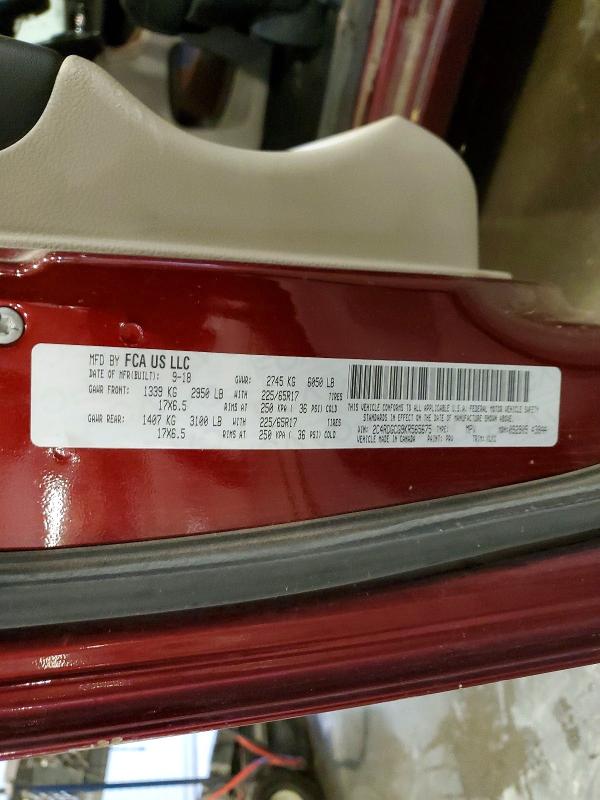 Photo 14 from auction – 2019 DODGE GRAND CARAVAN with VIN 2C4RDGCG9KR565675