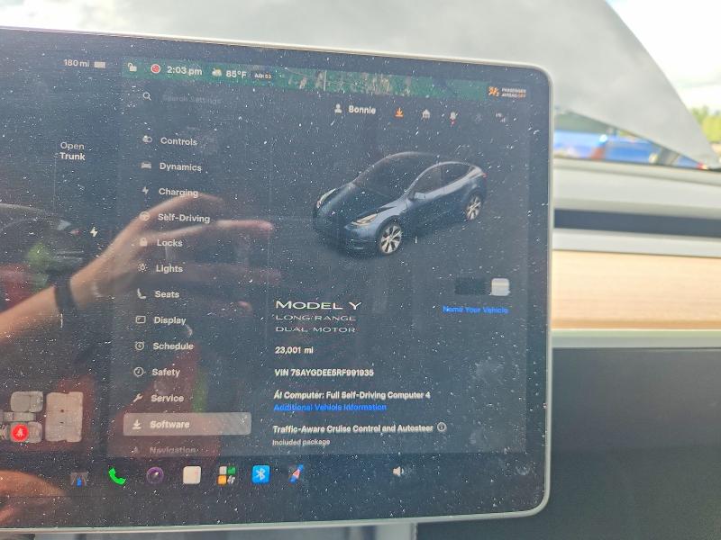 Photo 9 from auction – 2024 TESLA MODEL Y with VIN 7SAYGDEE5RF991935