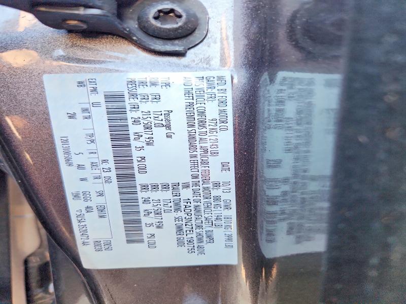 Photo 14 from auction – 2014 FORD FOCUS with VIN 1FADP3N27EL190755