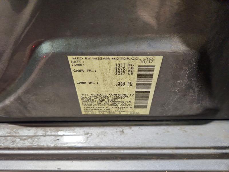 Photo 14 from auction – 2018 NISSAN ALTIMA with VIN 1N4AL3APXJC140958