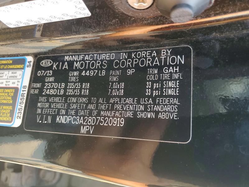 Photo 14 from auction – 2013 KIA SPORTAGE with VIN KNDPC3A28D7520919