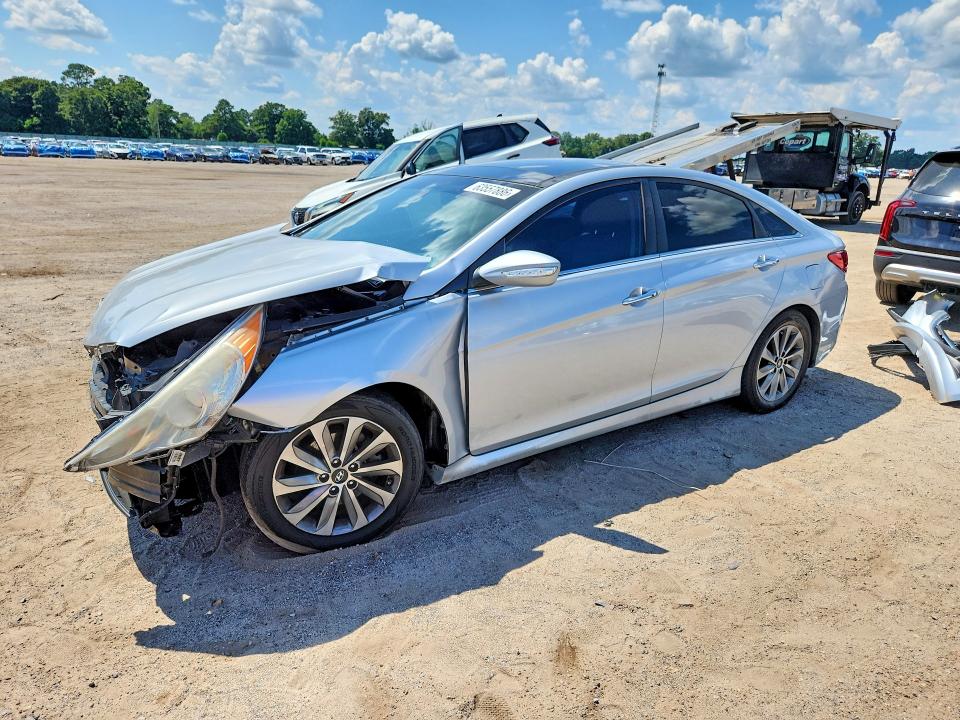 HYUNDAI SONATA 2014 with VIN 5NPEC4AC6EH825595 - Photo from auction