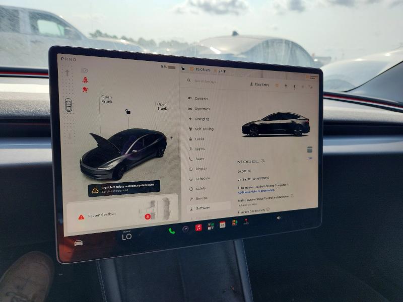 Photo 9 from auction – 2024 TESLA MODEL 3 with VIN 5YJ3E1EA4RF758895