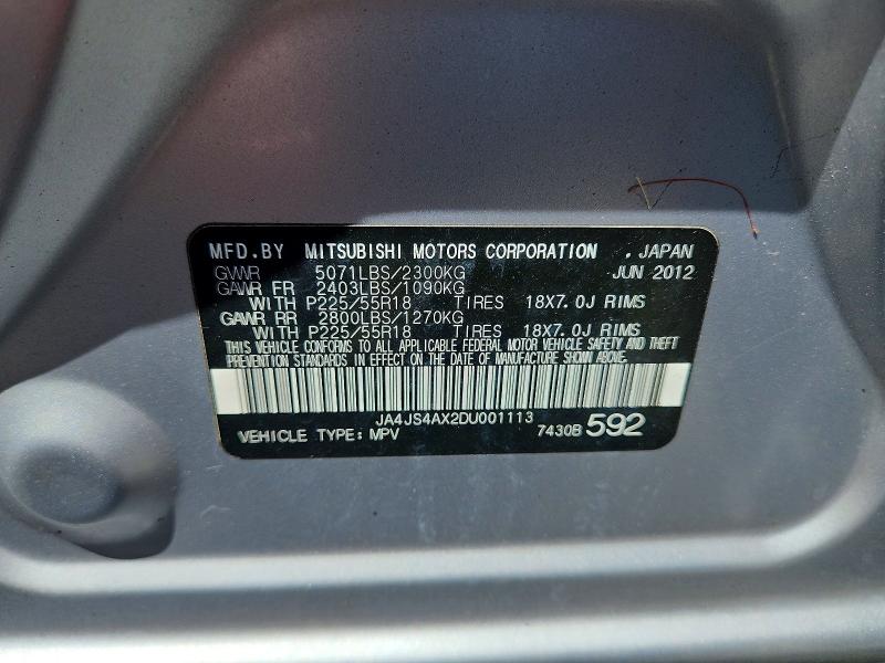 Photo 14 from auction – 2013 MITSUBISHI OUTLANDER with VIN JA4JS4AX2DU001113