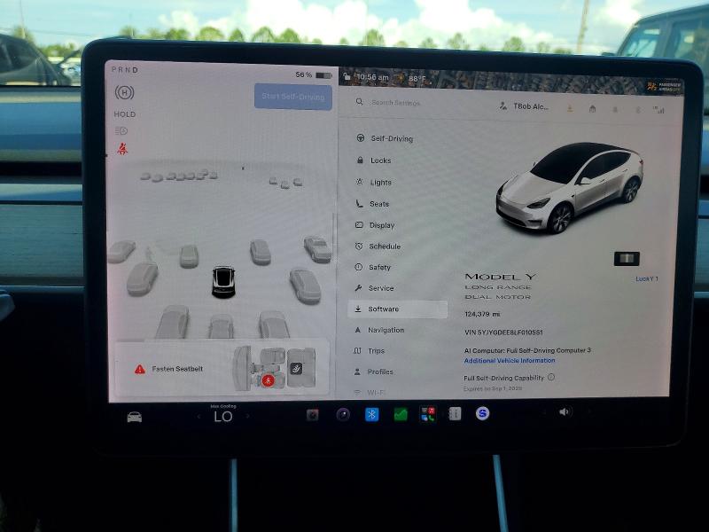 Photo 9 from auction – 2020 TESLA MODEL Y with VIN 5YJYGDEE8LF010551