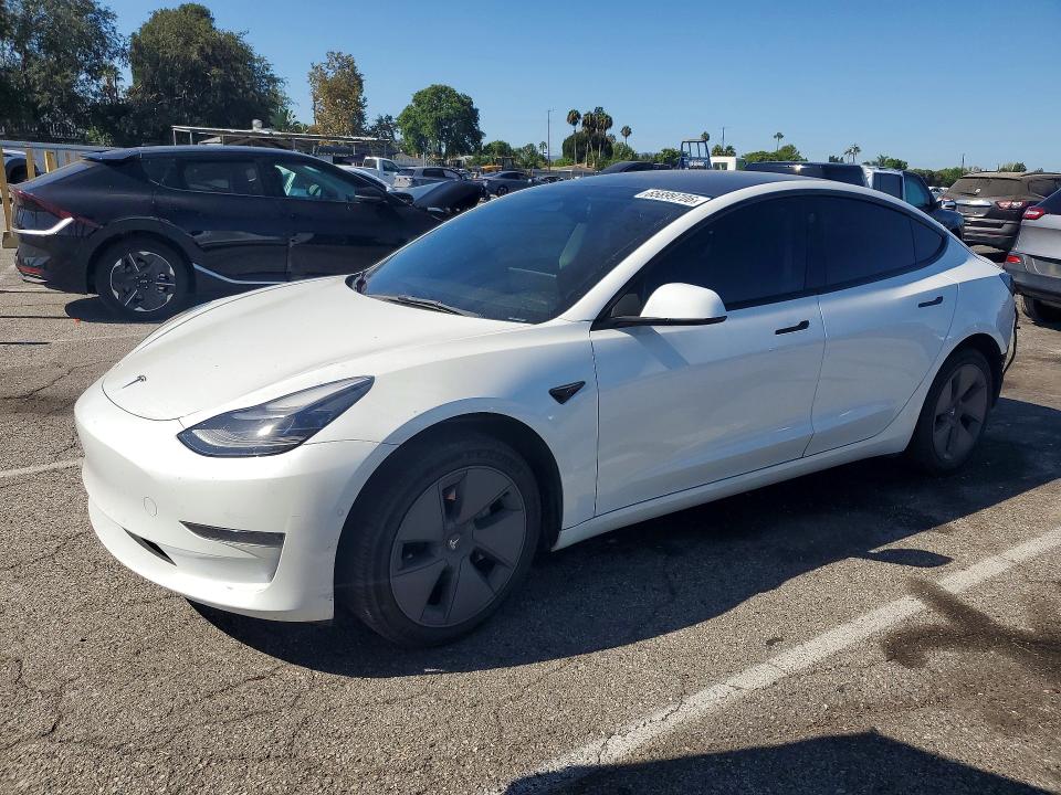 TESLA MODEL 3 2022 with VIN 5YJ3E1EA8NF134947 - Photo from auction