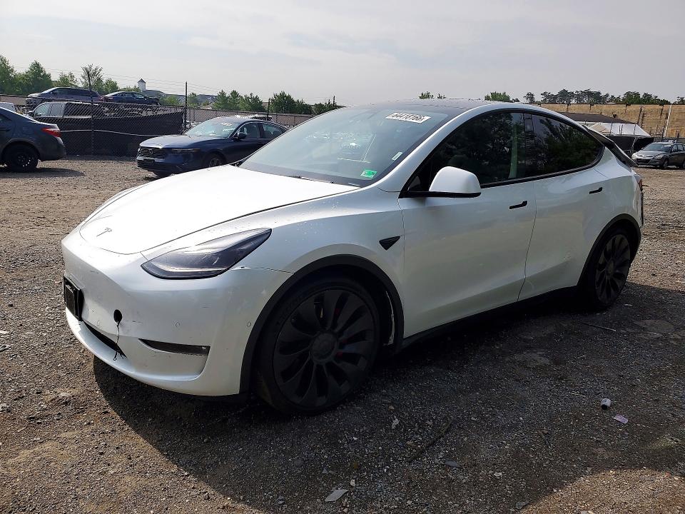 TESLA MODEL Y 2022 with VIN 7SAYGDEF1NF446205 - Photo from auction