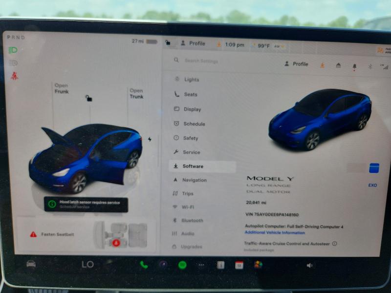 Photo 9 from auction – 2023 TESLA MODEL Y with VIN 7SAYGDEE6PA148160