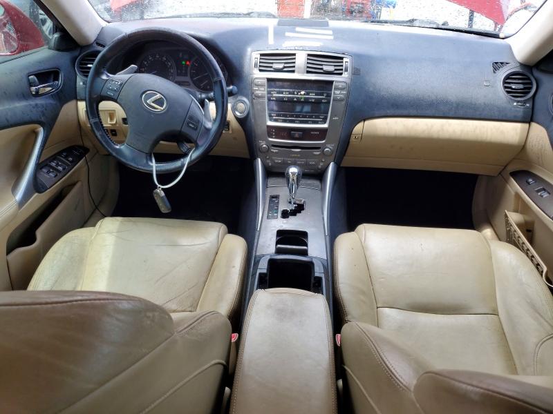 Photo 8 from auction – 2008 LEXUS IS with VIN JTHBK262285057045