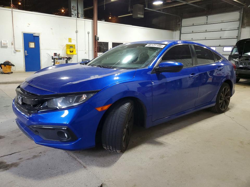 HONDA CIVIC 2021 with VIN 19XFC2F82ME001285 - Photo from auction