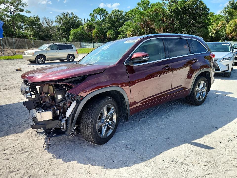 TOYOTA HIGHLANDER 2019 with VIN 5TDYZRFH3KS322688 - Photo from auction