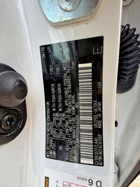 Photo 10 from auction – 2016 LEXUS GX with VIN JTJBM7FX2G5146209