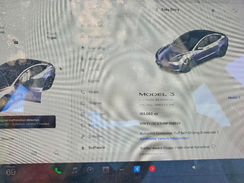Photo 9 from auction – 2022 TESLA MODEL 3 with VIN 5YJ3E1EB4NF108824