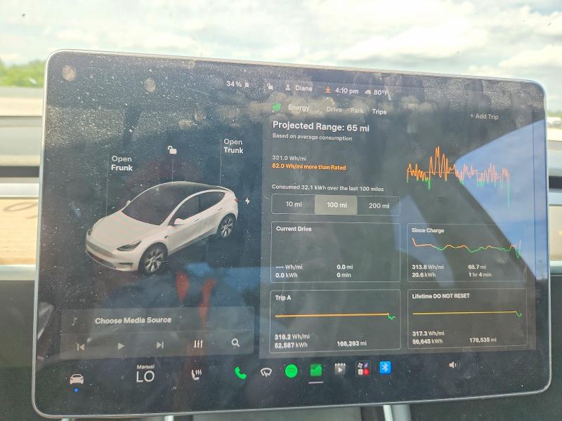 Photo 9 from auction – 2021 TESLA MODEL Y with VIN 5YJYGDEE7MF118659