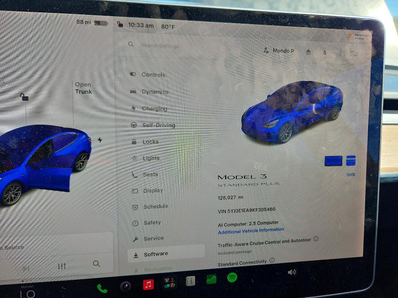 Photo 9 from auction – 2019 TESLA MODEL 3 with VIN 5YJ3E1EA9KF305460