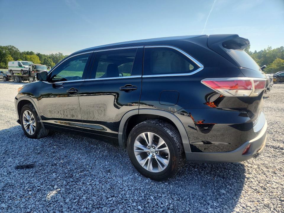 Photo 2 from auction – 2014 TOYOTA HIGHLANDER with VIN 5TDKKRFH7ES009867