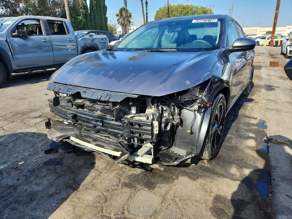 NISSAN SENTRA 2025 with VIN 3N1AB8CV2SY388381 - Photo from auction