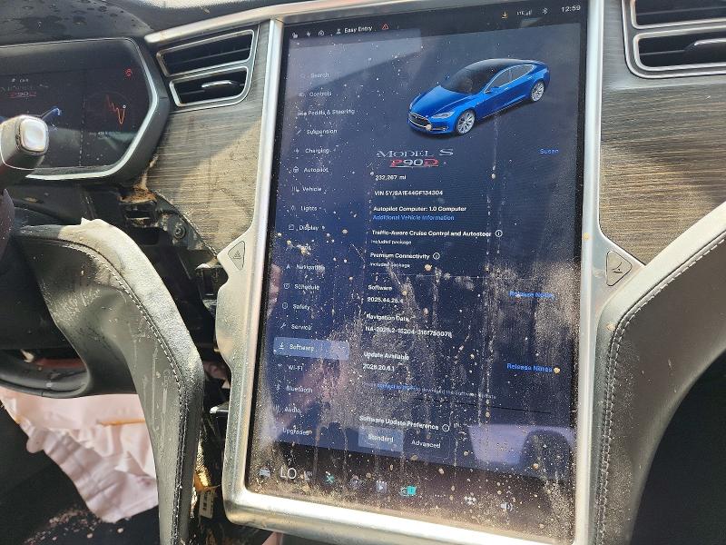 Photo 9 from auction – 2016 TESLA MODEL S with VIN 5YJSA1E44GF134304