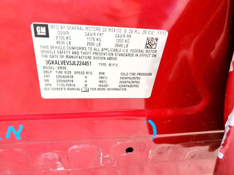 Photo 14 from auction – 2018 GMC TERRAIN with VIN 3GKALVEV3JL224451
