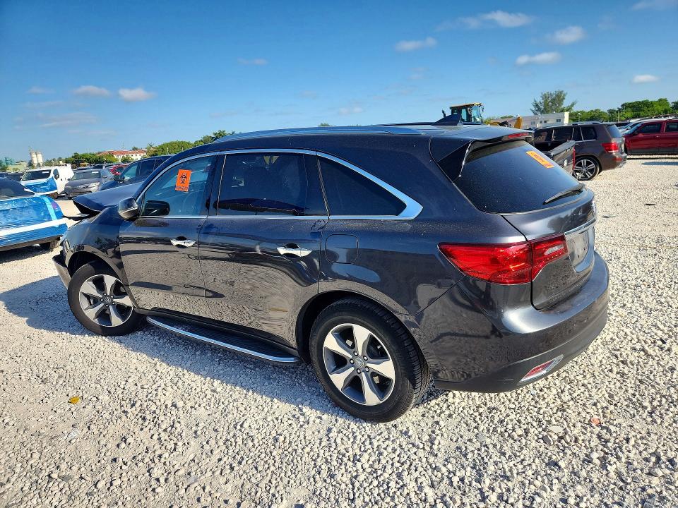 Фото 2 с аукциона – 2016 ACURA MDX с VIN 5FRYD3H2XGB009183