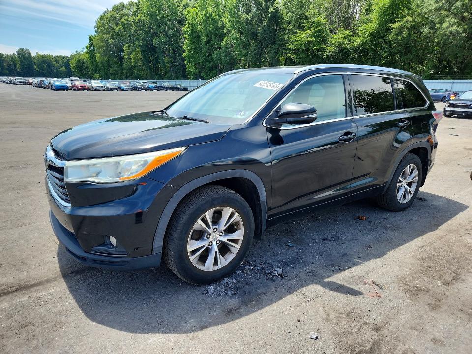 TOYOTA HIGHLANDER 2014 with VIN 5TDJKRFH0ES035920 - Photo from auction