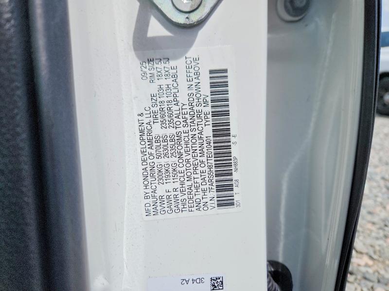 Photo 14 from auction – 2026 HONDA CR-V with VIN 7FARS5H87TE010401