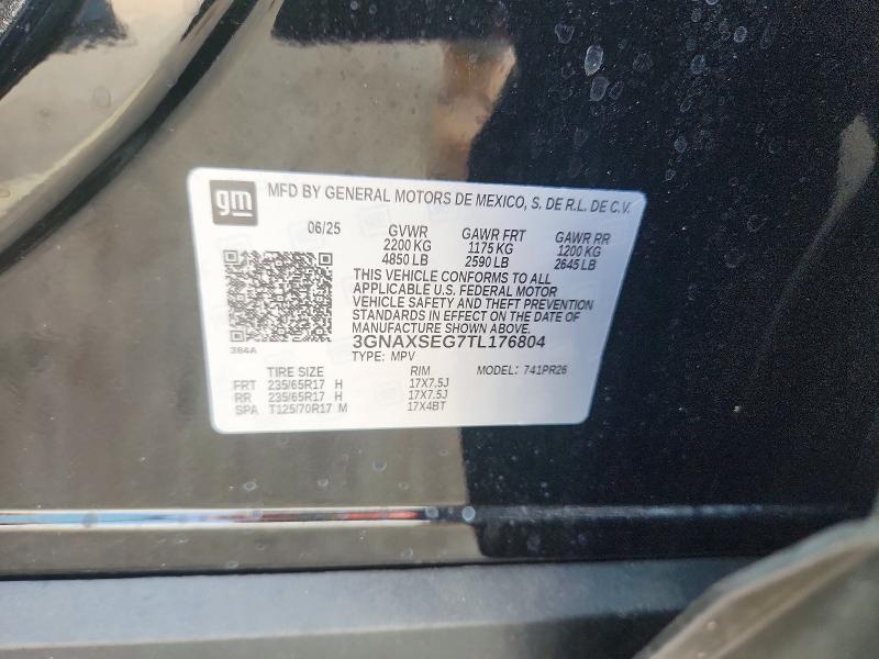 Photo 14 from auction – 2026 CHEVROLET EQUINOX with VIN 3GNAXSEG7TL176804