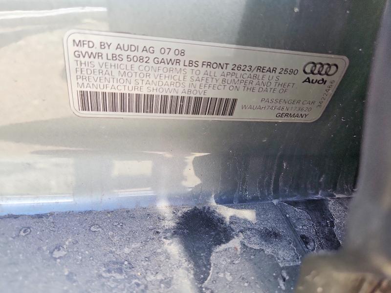 Photo 14 from auction – 2008 AUDI A6 with VIN WAUAH74F48N173620