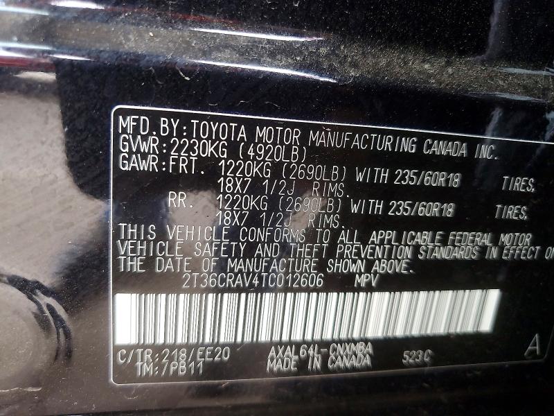 Photo 14 from auction – 2026 TOYOTA RAV4 with VIN 2T36CRAV4TC012606