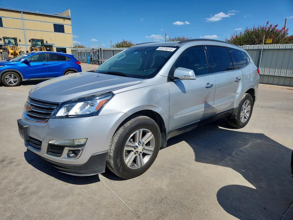 CHEVROLET TRAVERSE 2015 with VIN 1GNKRGKD1FJ282795 - Photo from auction