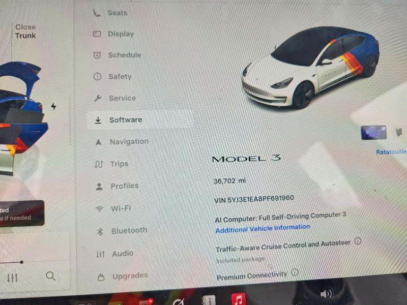 Zdjęcie 9 z aukcji – 2023 TESLA MODEL 3 z VIN 5YJ3E1EA8PF691960