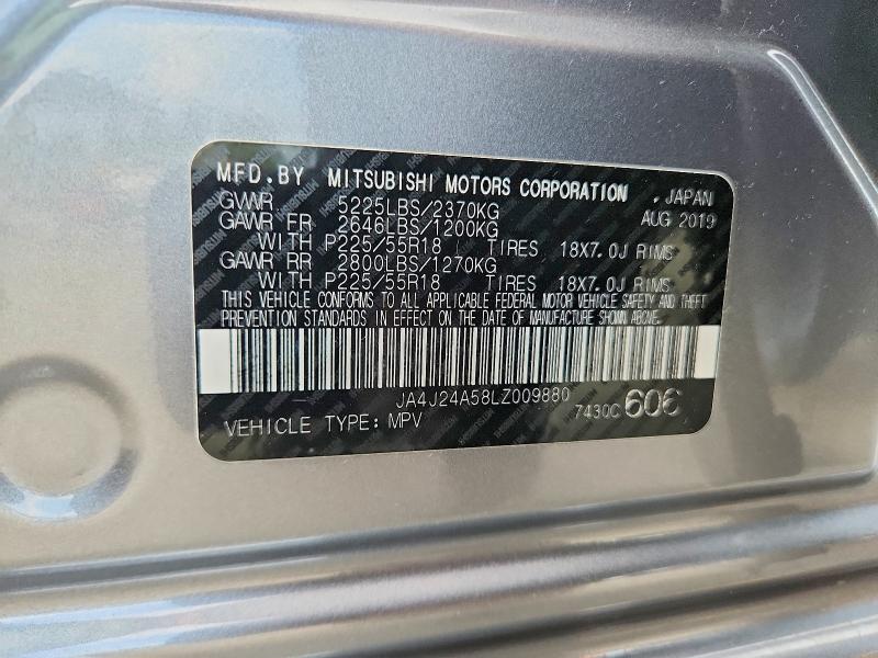 Photo 14 from auction – 2020 MITSUBISHI OUTLANDER with VIN JA4J24A58LZ009880