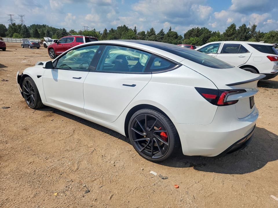 Photo 2 from auction – 2025 TESLA MODEL 3 with VIN 5YJ3E1ET6SF028297