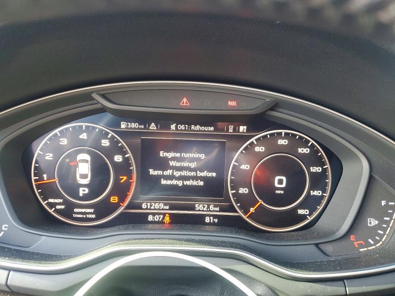 Photo 9 from auction – 2018 AUDI A5 with VIN WAUBNCF50JA005092
