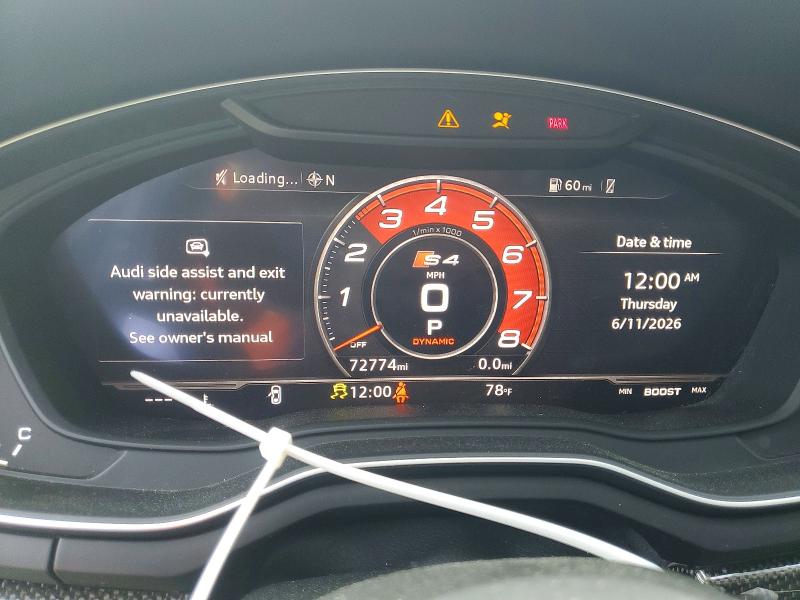 Photo 9 from auction – 2018 AUDI S4 with VIN WAUB4AF4XJA003929