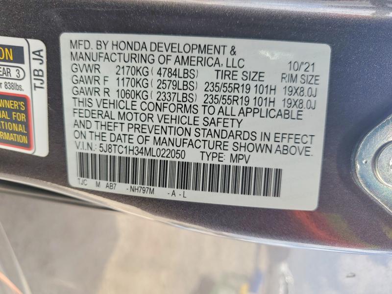 Photo 14 from auction – 2021 ACURA RDX with VIN 5J8TC1H34ML022050