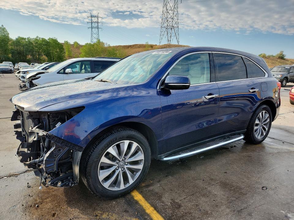 ACURA MDX 2016 with VIN 5FRYD4H43GB048754 - Photo from auction