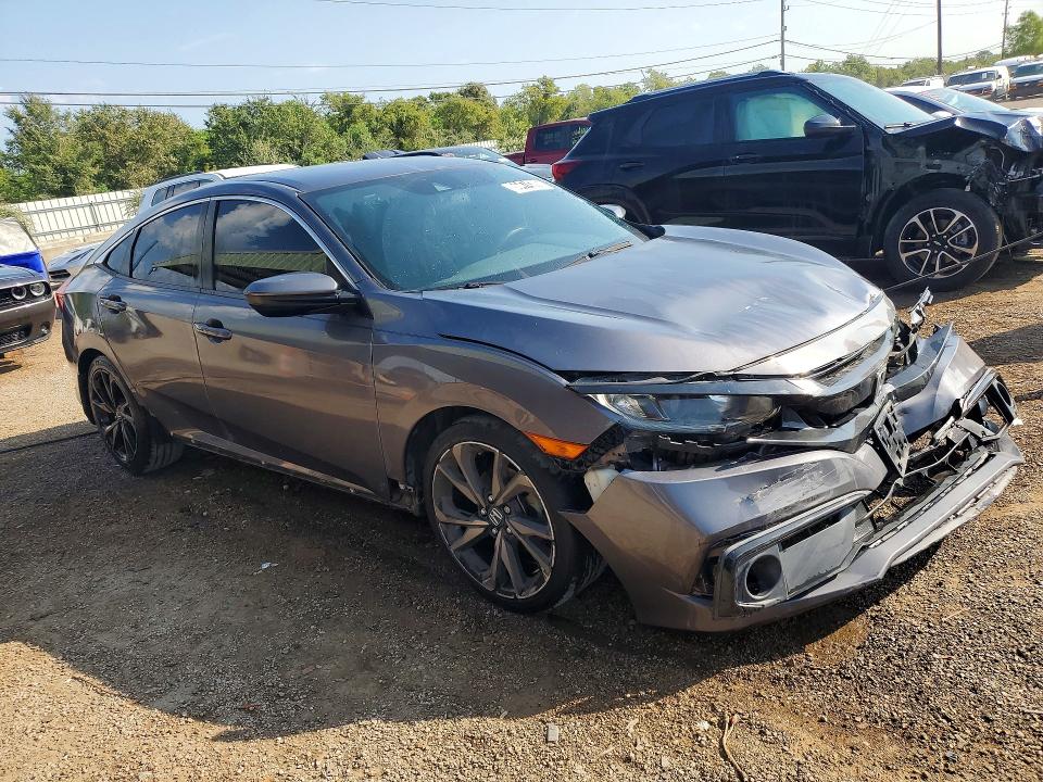 Photo 4 from auction – 2020 HONDA CIVIC with VIN 19XFC2F8XLE008645